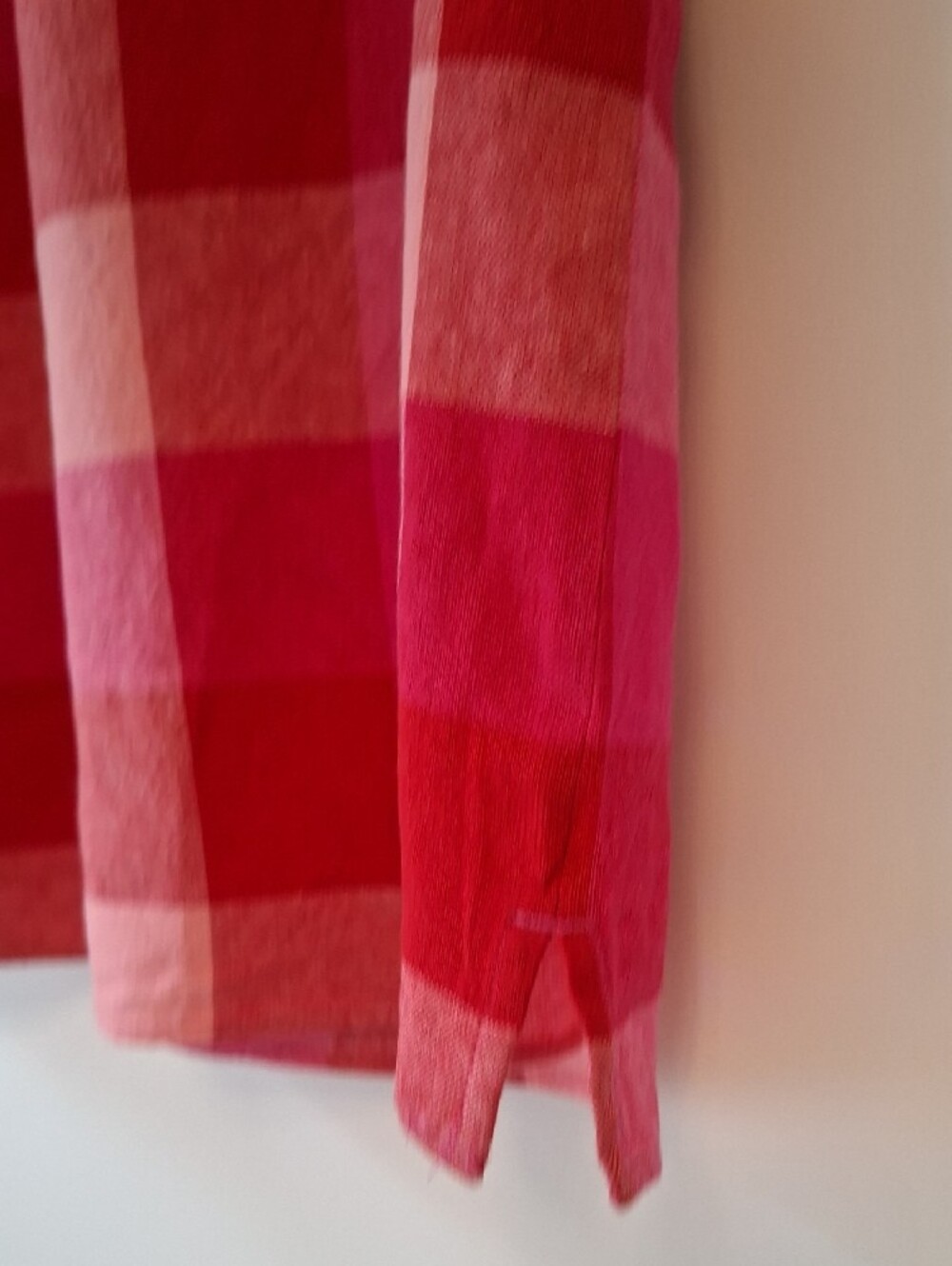 Kate Spade Pink & Red Gingham Ruffle Blouse Short Sleeve Top Linen Viscose - Picture 13 of 16